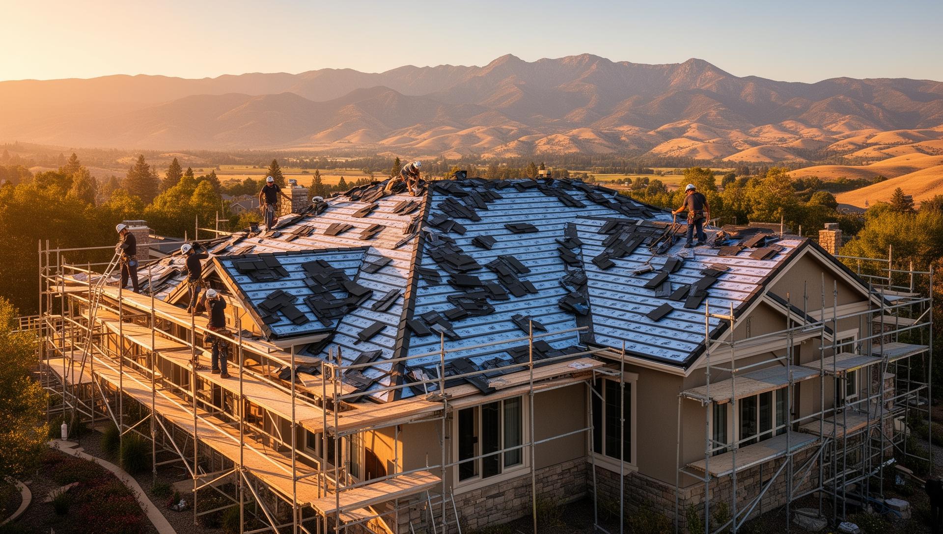 Professional roofing installation by Pressler Properties - GAF Master Elite contractor in Roseville and Sacramento California