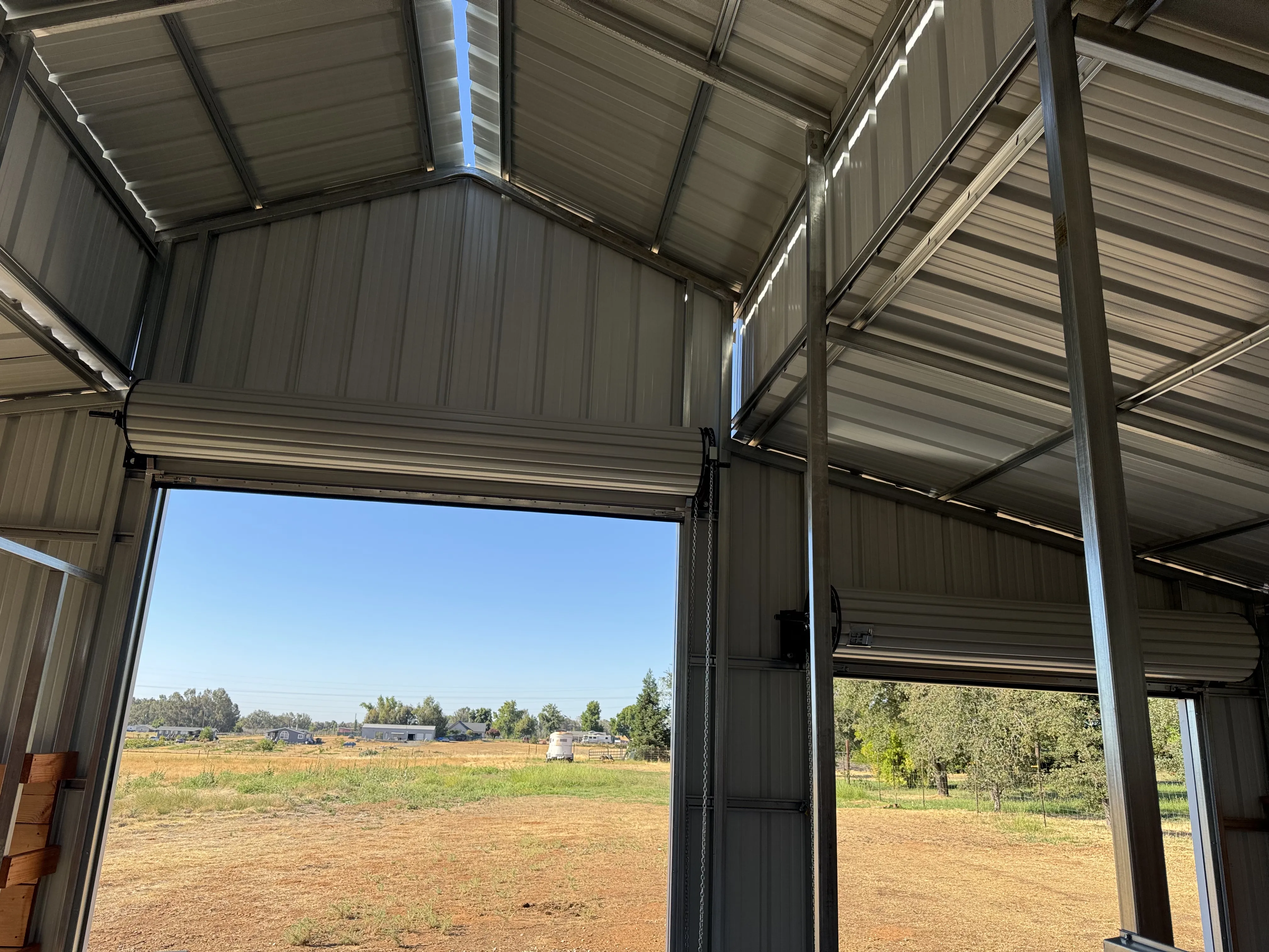 Pressler Home Performance agriculture project: Steel Barn Construction in Newcastle, CA