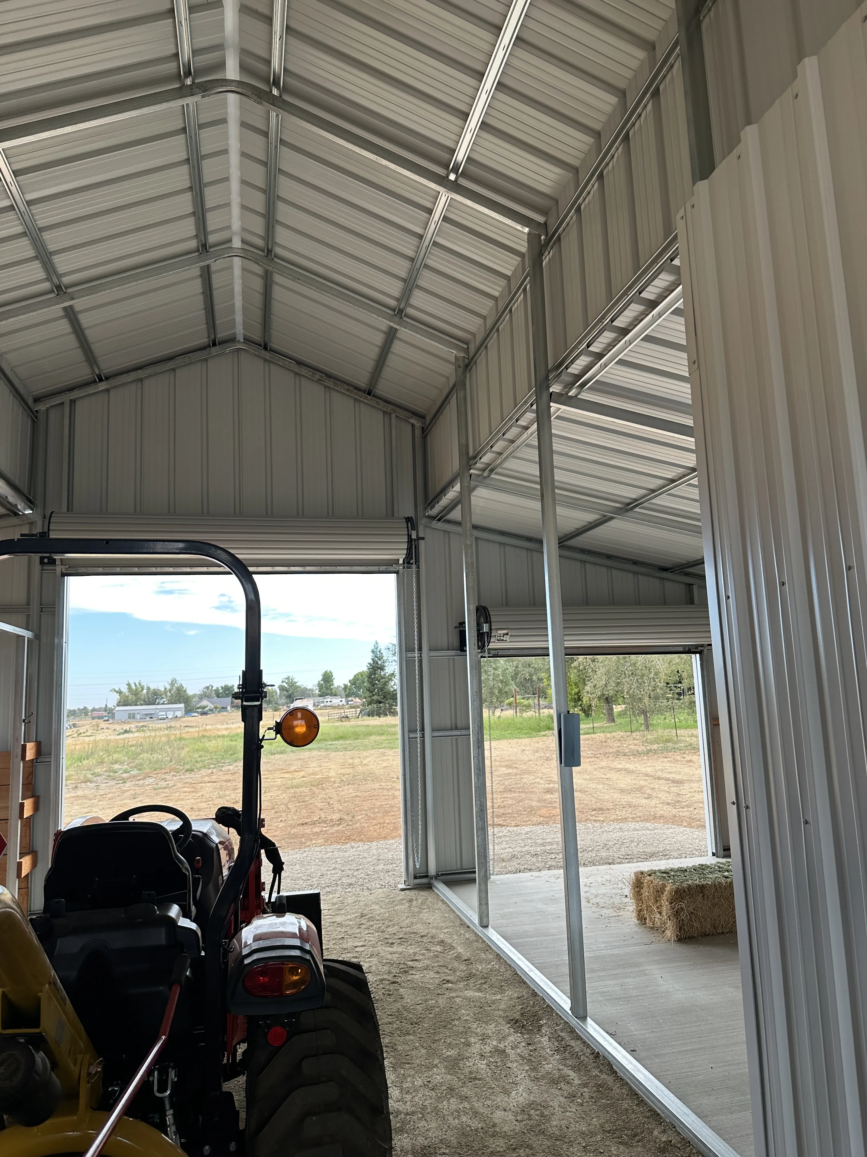 Pressler Home Performance agriculture project: Steel Barn Construction in Newcastle, CA