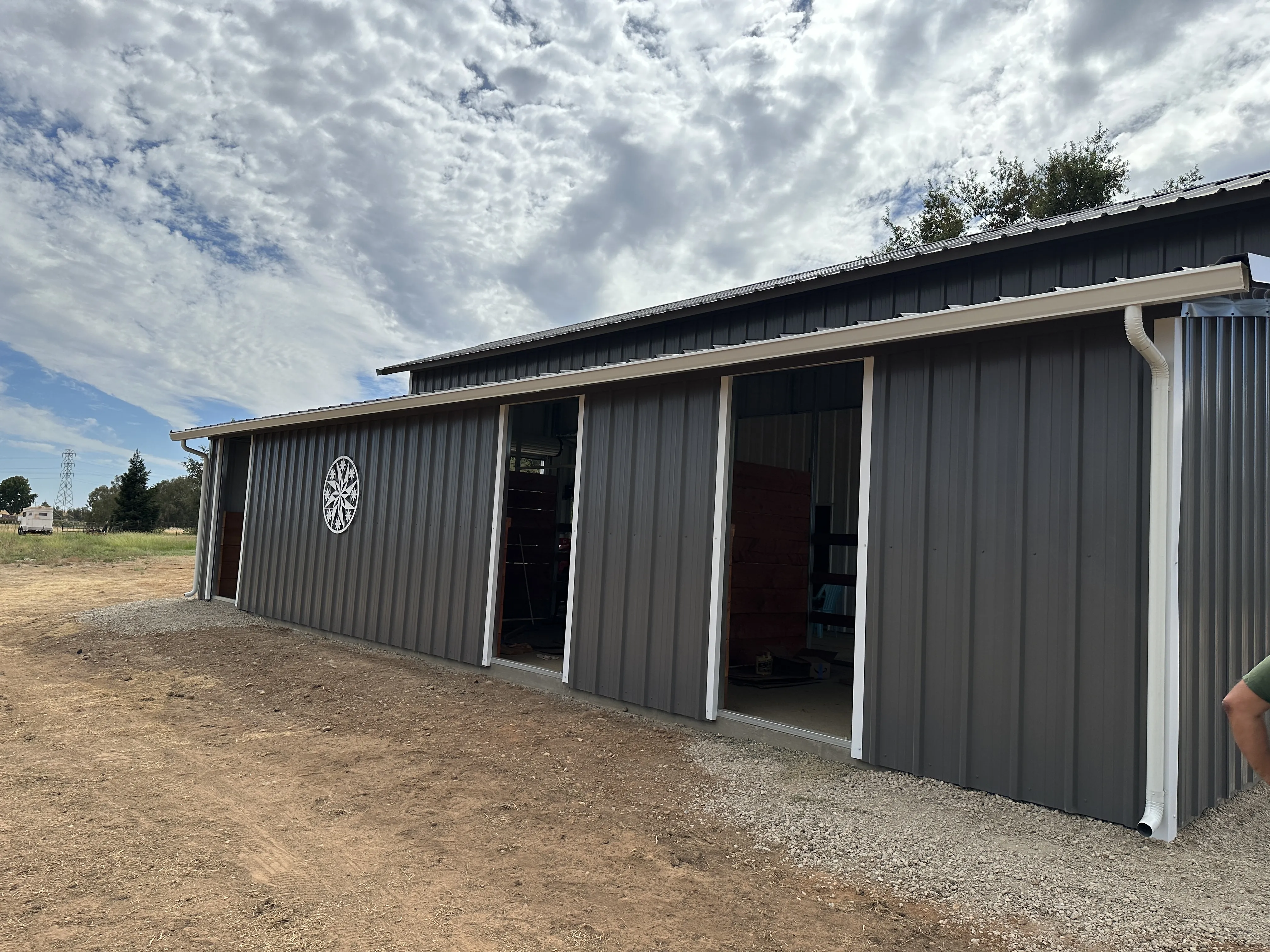 Pressler Home Performance agriculture project: Steel Barn Construction in Newcastle, CA