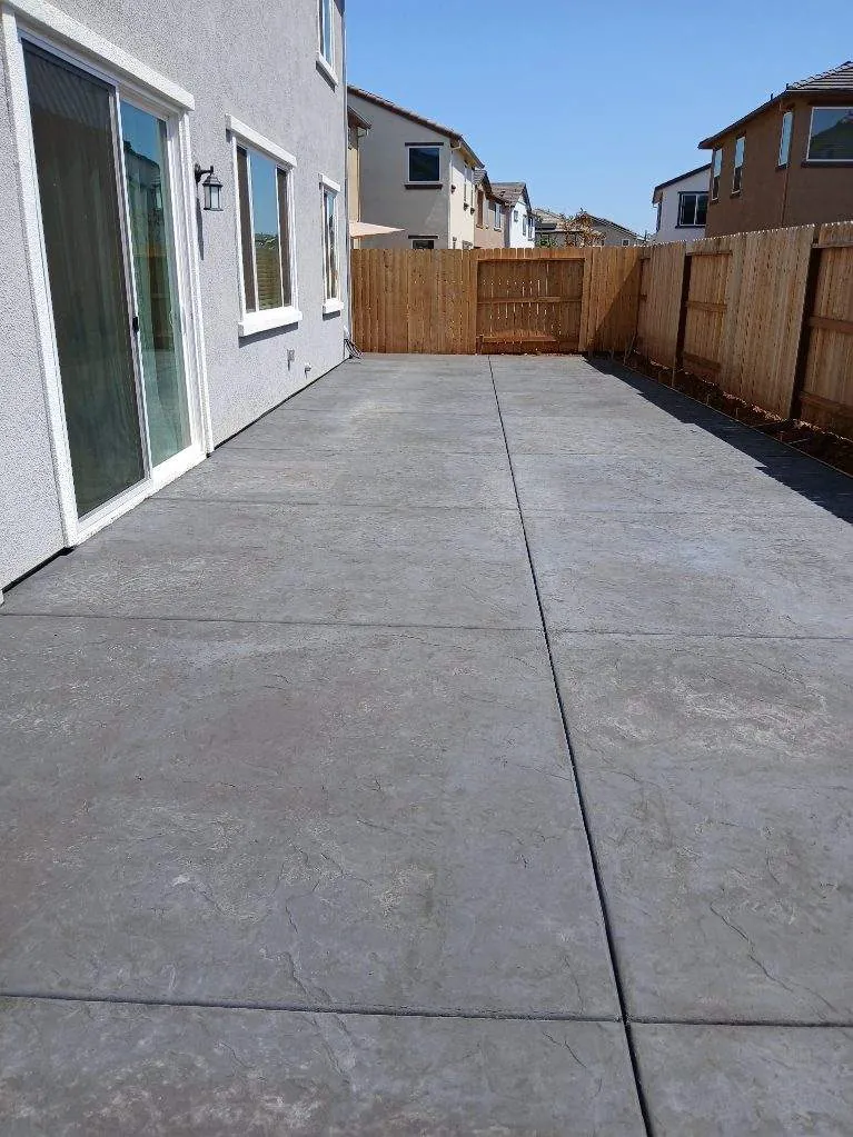 Pressler Home Performance concrete & landscaping project: Custom Stamped Concrete in Loomis, CA