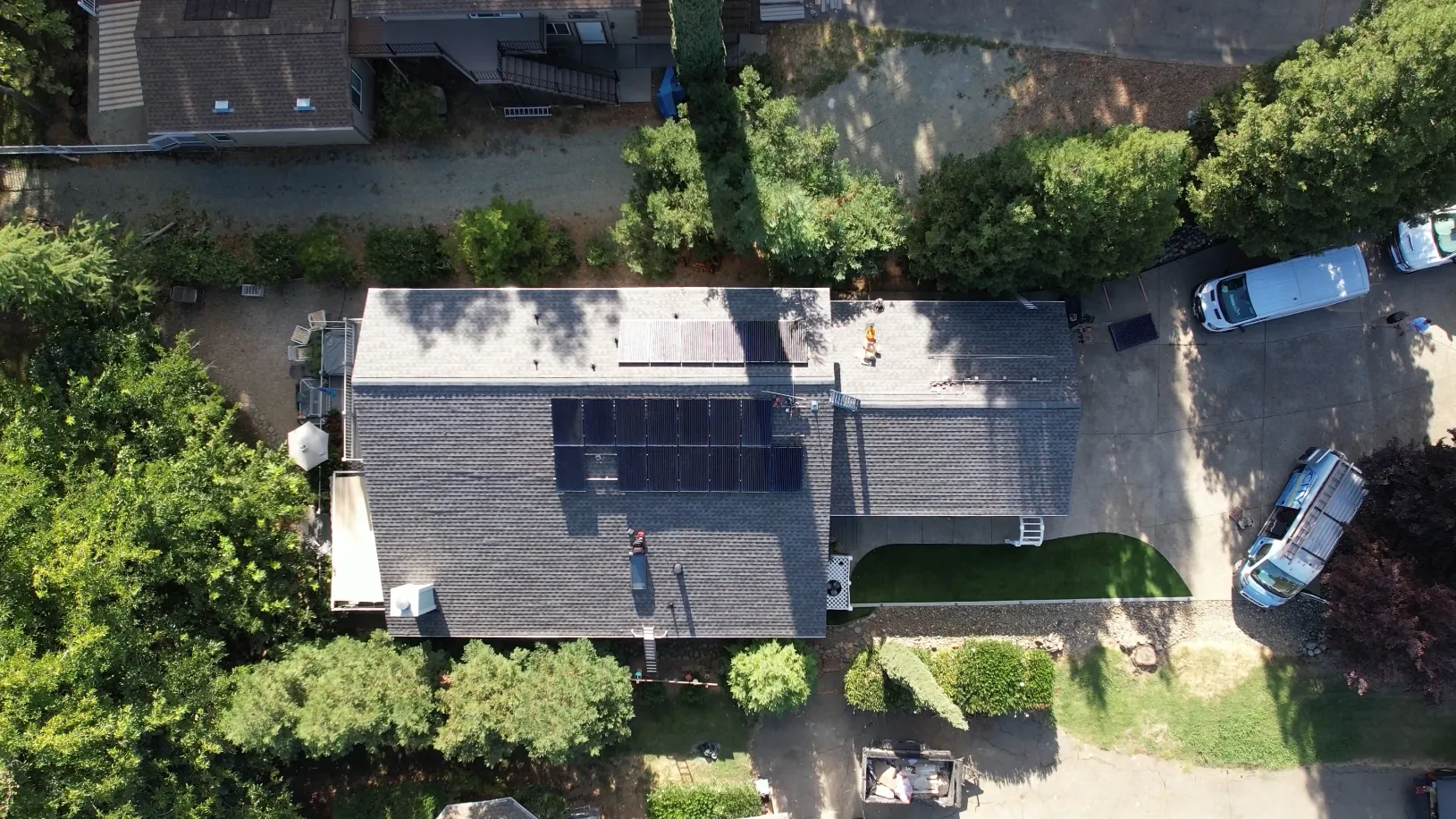 Pressler Home Performance roofing project: Roof Replacement with Solar Panels in Newcastle, CA