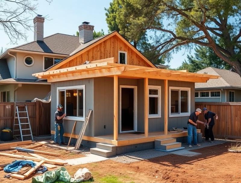 Construction Pressler Properties ADU accessory dwelling unit construction in Roseville California