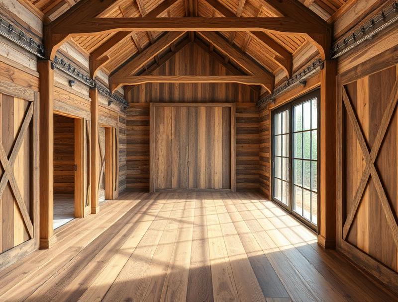 Pressler Construction barndominium interior design with open concept layout in Sacramento California