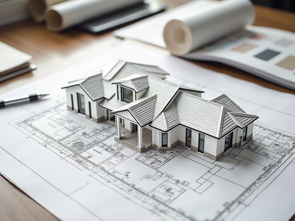 Discovery & Design Pressler Properties custom home design consultation with blueprints in Sacramento California