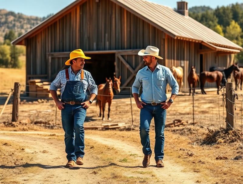 Farm Consultation Pressler Properties farm barn consultation with rancher in Placer County California