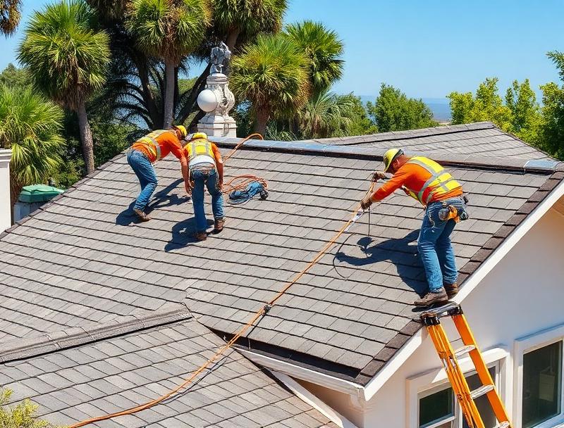 Professional Installation Pressler Properties GAF certified roofing installation crew working in Placer County California