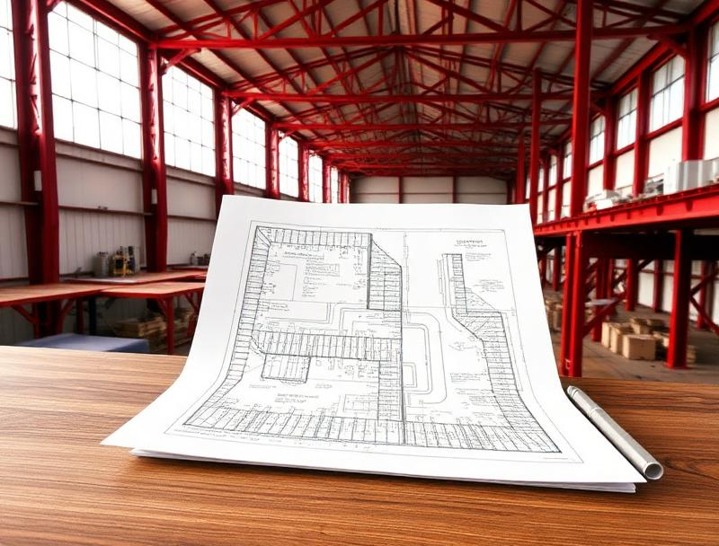 Building plans illustrating the written scope and project planning stage