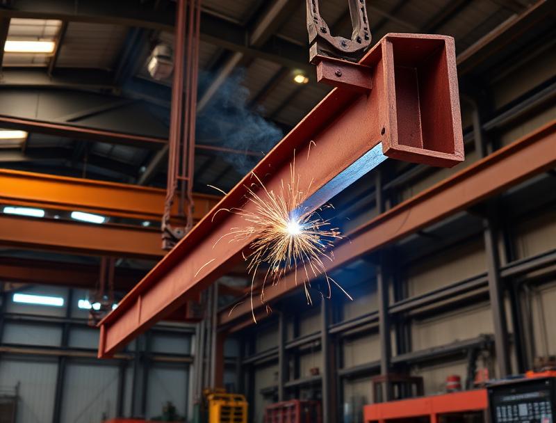 Pressler Properties steel beam fabrication and welding in Northern California