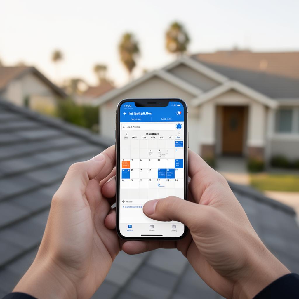 Schedule Inspection Homeowner scheduling Pressler free roof inspection by phone in Sacramento California