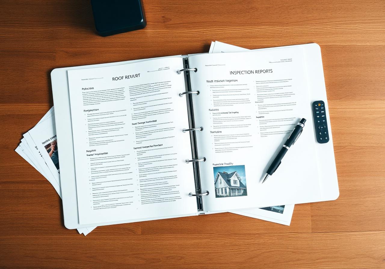 Written Report Pressler written roof inspection report binder with photo documentation in Northern California
