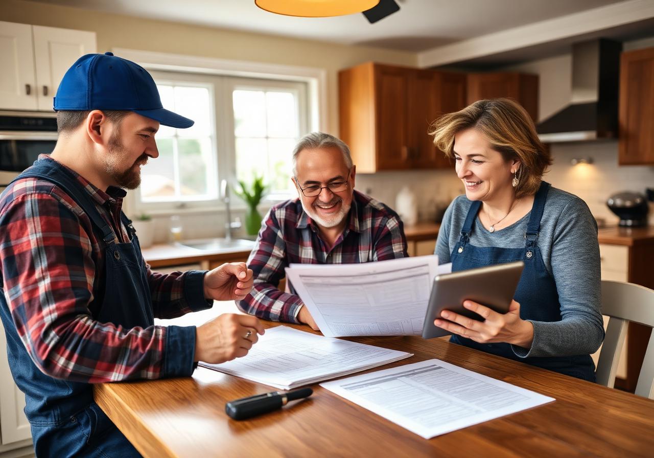 Recommendations Pressler roofing contractor reviewing inspection report recommendations with homeowners in Rocklin California