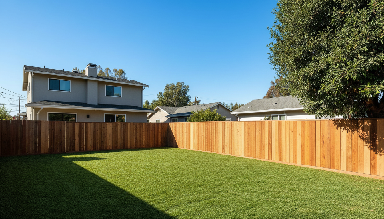 Backyard space before ADU construction