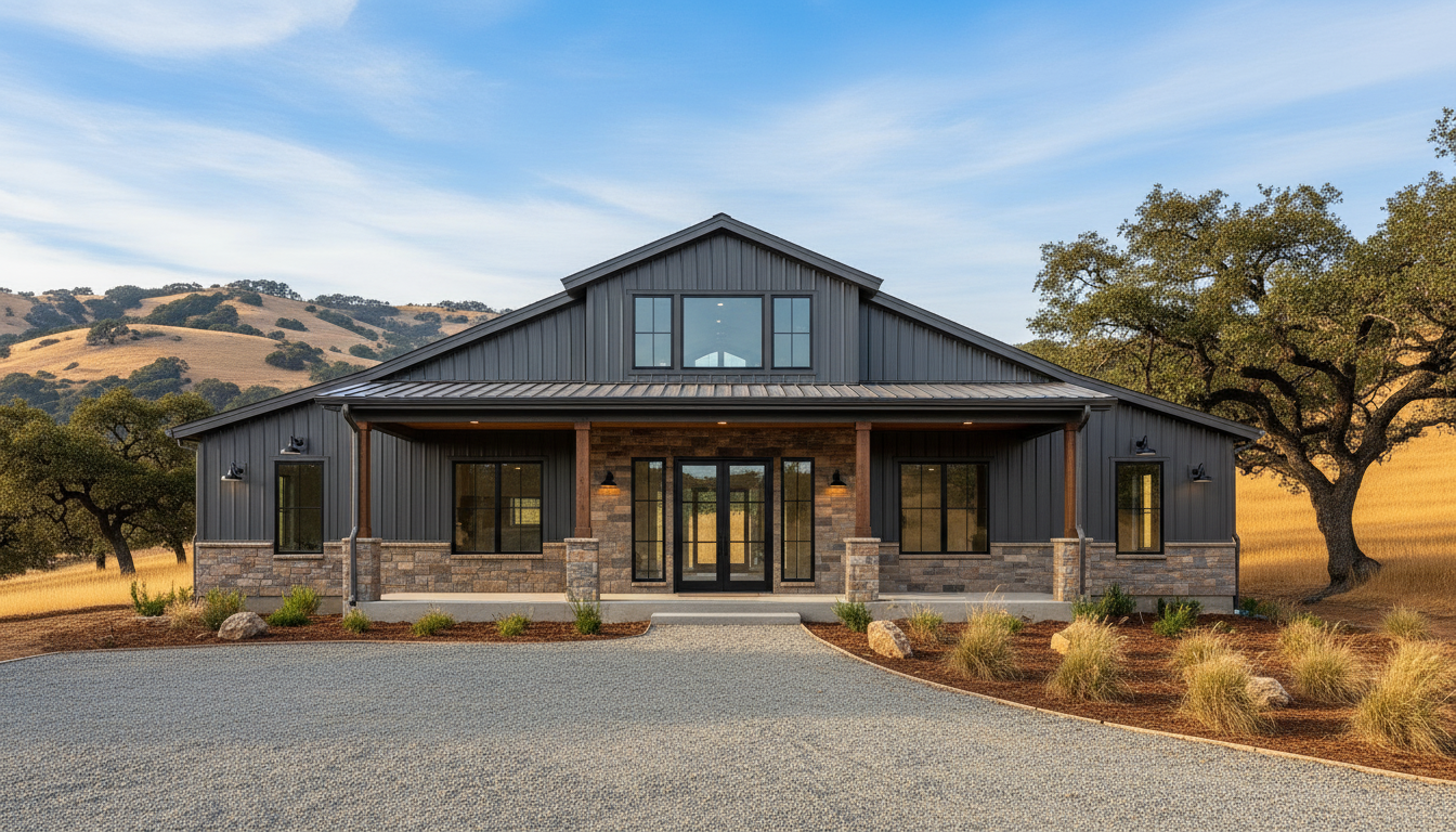 Finished luxury barndominium by Pressler Properties