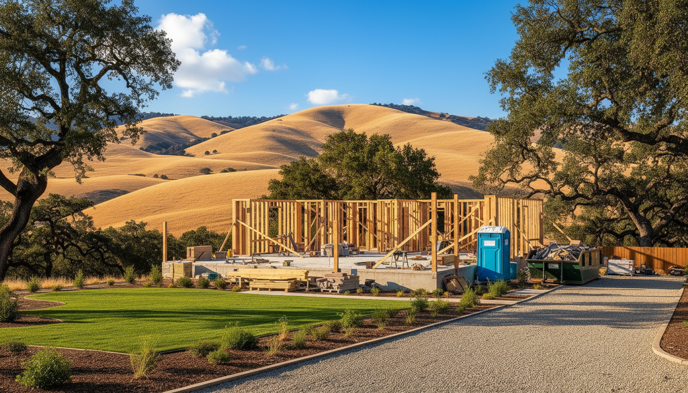 Empty lot with foundation ready for custom home construction