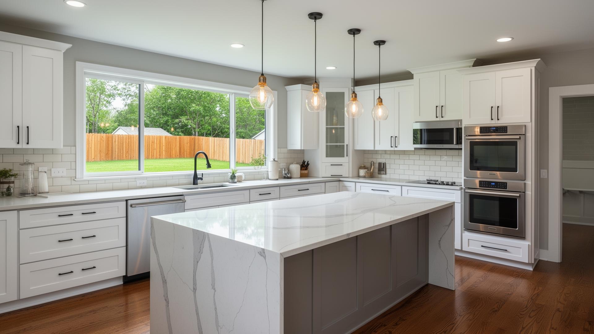 Modern renovated kitchen by Pressler Properties in Sacramento