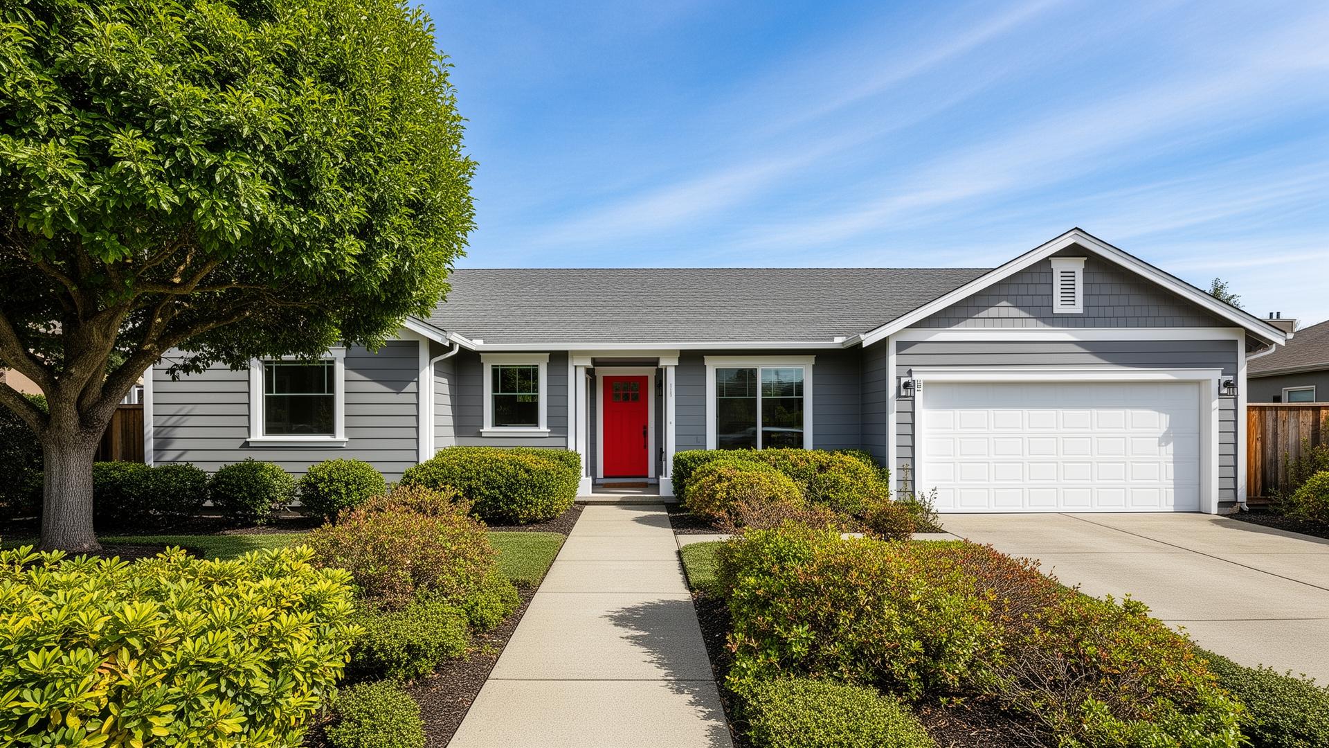 Fresh painted siding and exterior by Pressler Properties