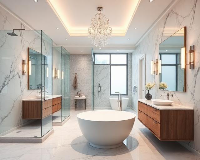 Luxury bathroom remodel in Granite Bay California by Pressler Home Performance