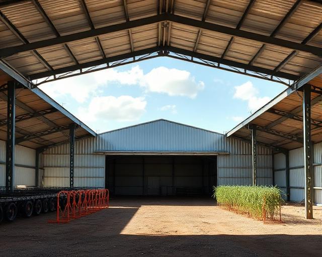 Pressler Red Iron Steel Buildings - Agricultural Storage in Placer County California