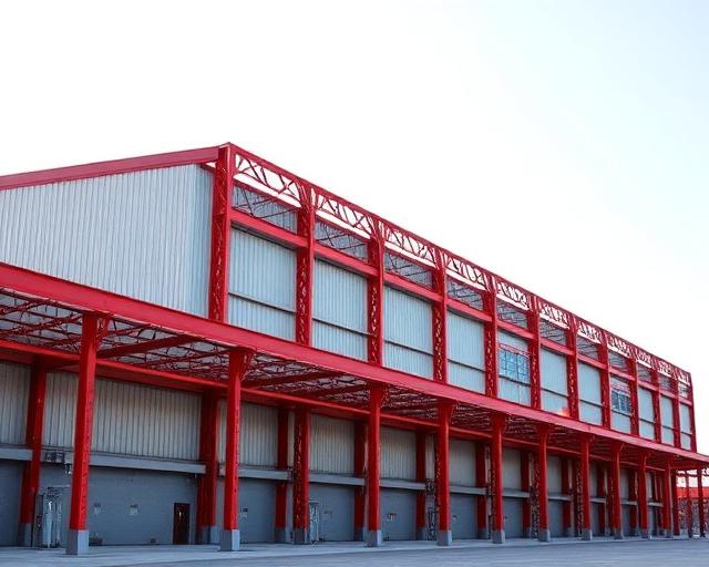 Pressler Red Iron Steel Buildings - Warehouses in Placer County California